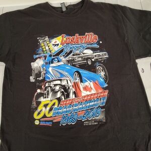 Rare Luskville Dragway Special Edition 50th Racing tee, Extra Large